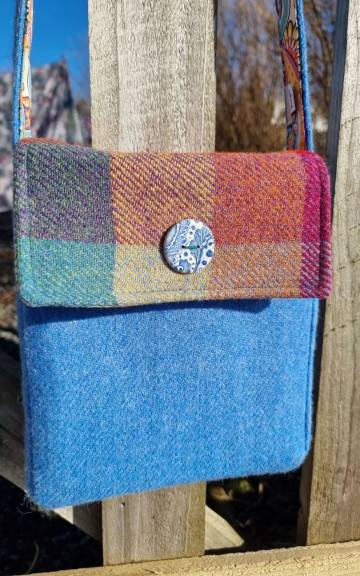 Harris tweed shoulder bag