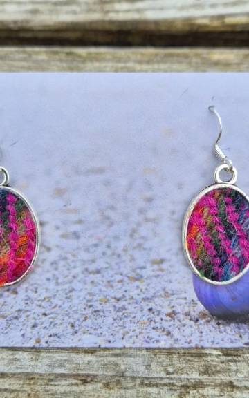 Two Sisters Tweed earrings
