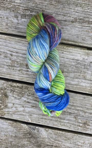 Hand-Dyed Yarn: 100% Merino, chunky
