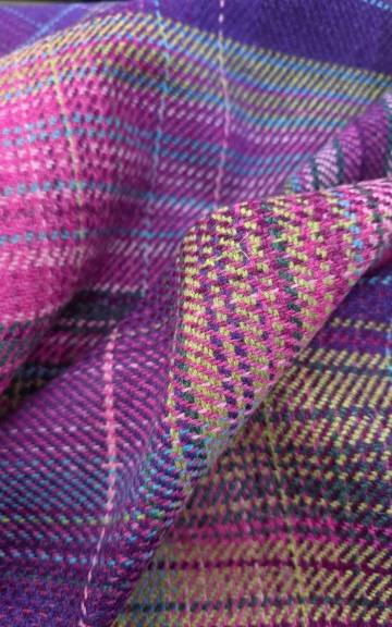 Two Sisters Tweed Fabric - Purple Aurora