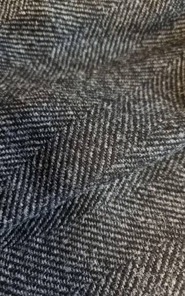 Two Sisters Tweed Fabric - Hebridean Rocks charcoal grey