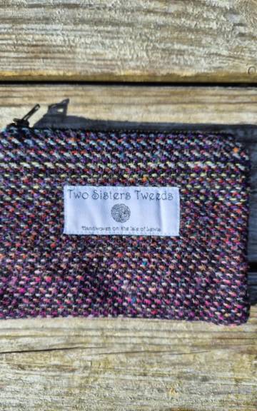 Two Sisters Tweed Zip Purse
