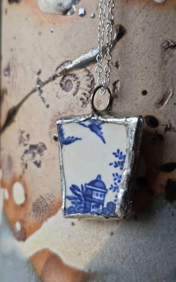 Sea Pottery Necklace rare design!