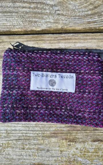 Two Sisters Tweed Zip Purse