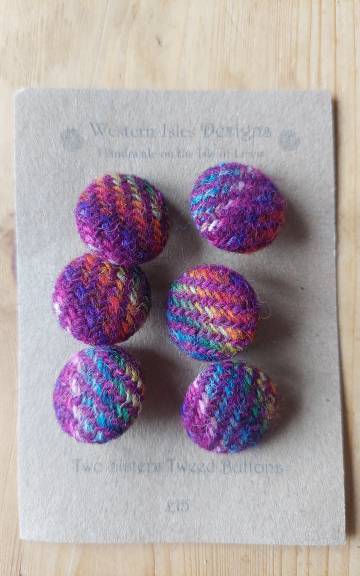 Two Sisters Tweed buttons - 2 3