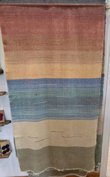Three Sisters Tweed landscape wall hanging - 1 5