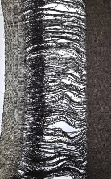 Textile Wall Art - 'tying-in'