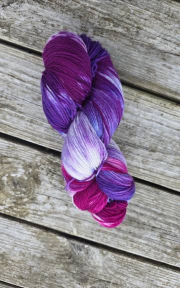 Hand-Dyed Yarn: 100% Merino, 4 ply - 2 3