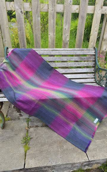 Two Sisters Tweed Throw Lambswool