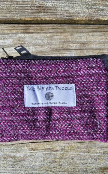 Two Sisters Tweed Zip Purse