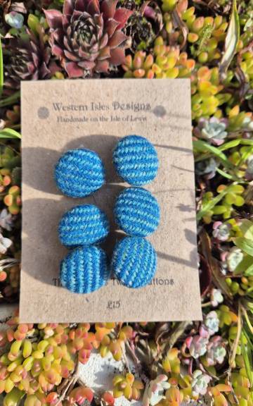 Three Sisters Tweed Buttons