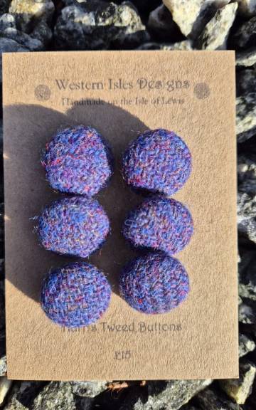 Harris tweed buttons