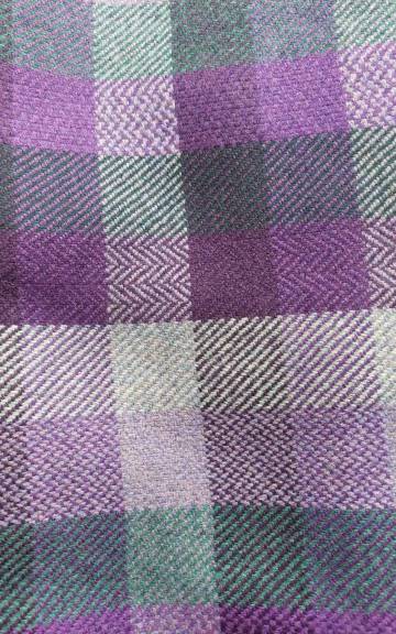 Three Sisters Tweed Fabric - thistle check