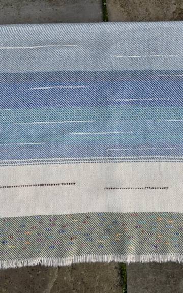 Two Sisters Tweeds landscape wall hanging