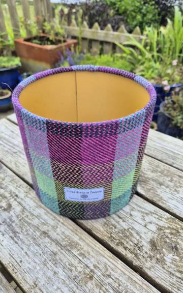 Three Sisters Tweed Luxury Lampshade - aurora