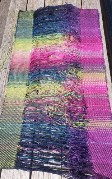 Textile Wall Art - 'tying-in' - Aurora