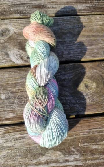 Hand-Dyed Yarn: Baby Alpaca & silk, 4 ply
