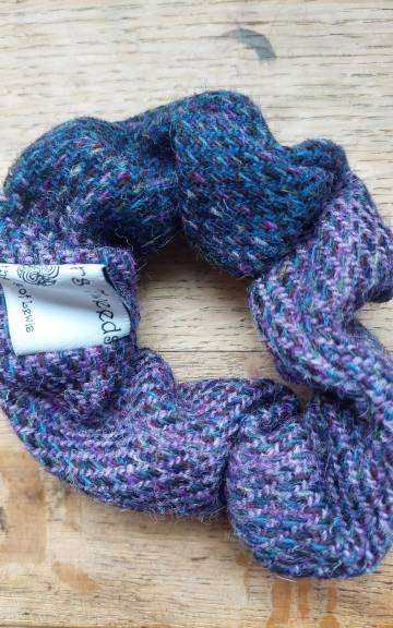 Three Sisters Tweed hair scrunchie