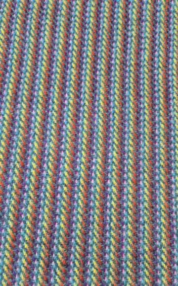 Three Sisters Tweed Fabric - Rainbow - green