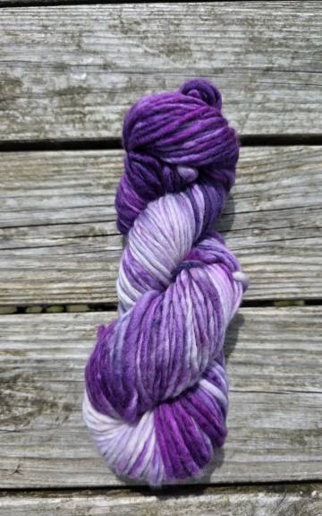 Hand-Dyed Yarn: 100% Merino, chunky