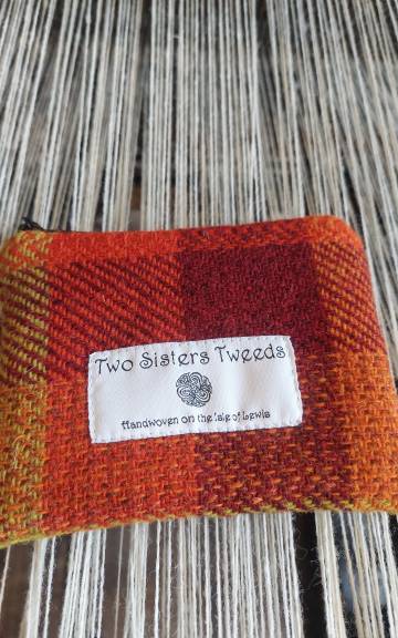 Two Sisters Tweed Zip Purse