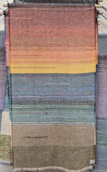 Three Sisters Tweed landscape wall hanging