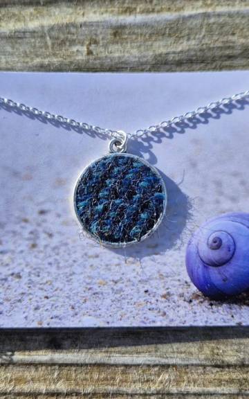 Harris tweed necklace