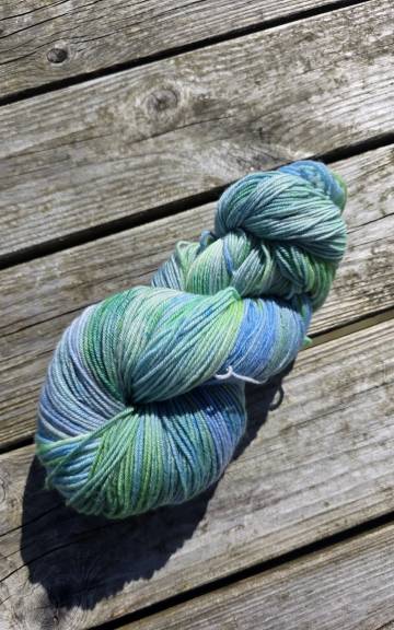 Hand-Dyed Yarn: 100% Merino, 4 ply - 3 4