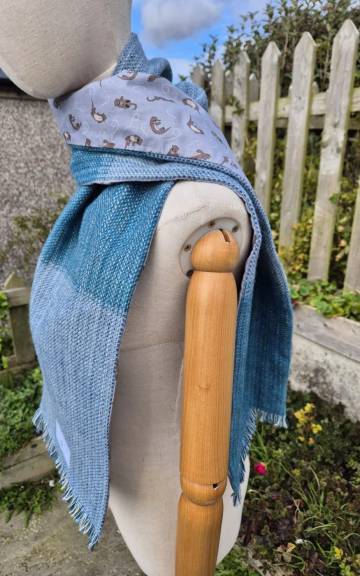 Two Sisters lambswool Tweed scarf