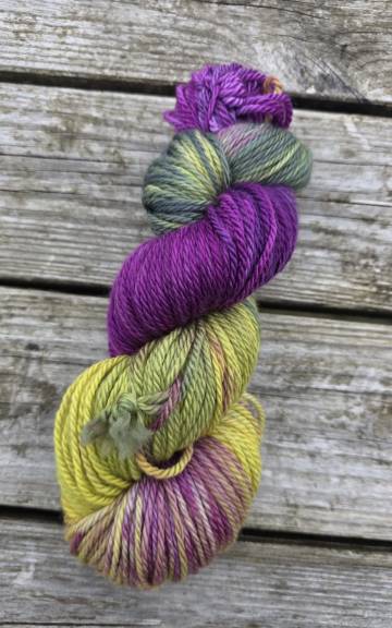 Hand-Dyed Yarn: 100% Merino, aran