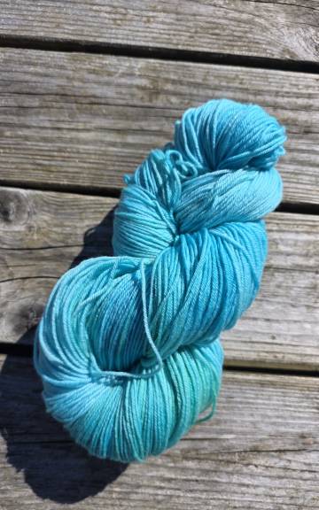 Hand-Dyed Yarn: 100% Merino, 4 ply - 3 5