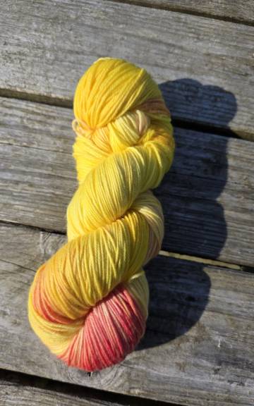 Hand-Dyed Yarn: 100% Merino, 4 ply