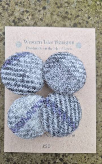 Two Sisters Tweed buttons