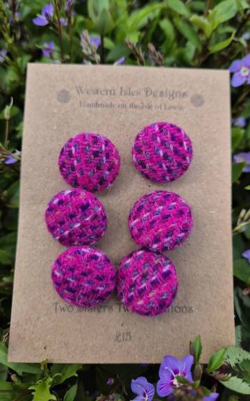 Two Sisters Tweed buttons