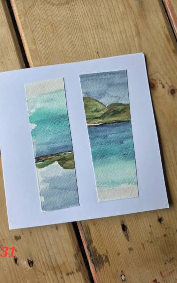 Original watercolour greetings cards