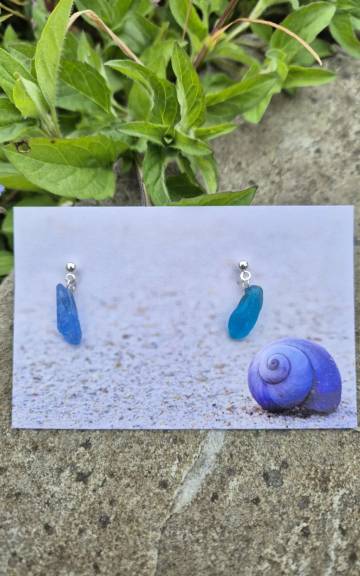Sea Glass stud earrings