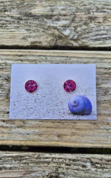 Two Sisters Tweed stud earrings