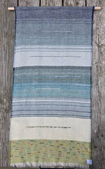 Three Sisters Tweeds landscape wall hanging