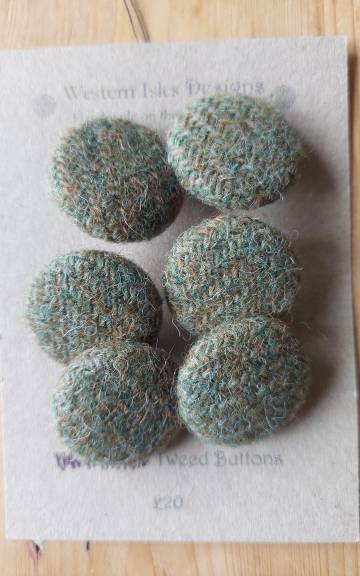 Harris Tweed buttons - 1 3