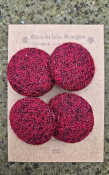 Harris tweed buttons