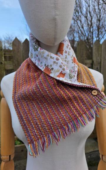 Two Sisters Tweed neck warmer