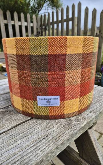 Three Sisters Tweed luxury lampshade 30cm ceiling