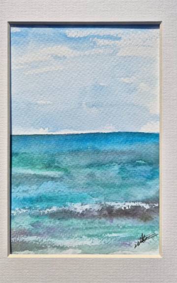 Mini Original Watercolour of seascape