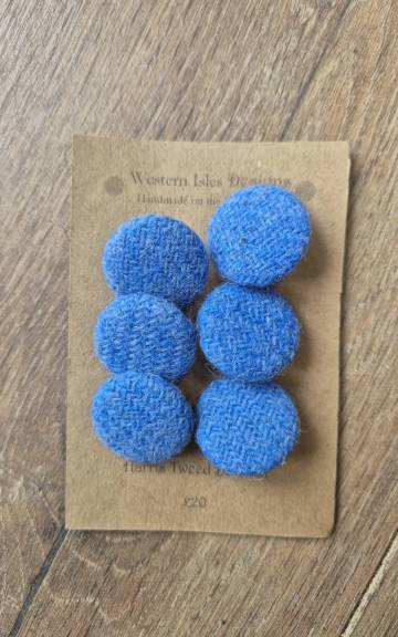 Harris tweed buttons