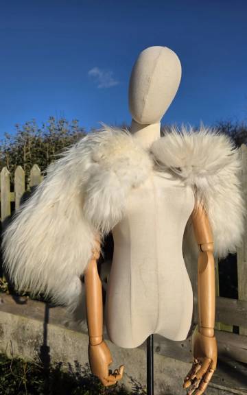 Two Sisters icelandic sheepskin cloak
