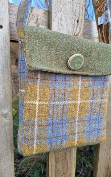 Harris tweed shoulder bag