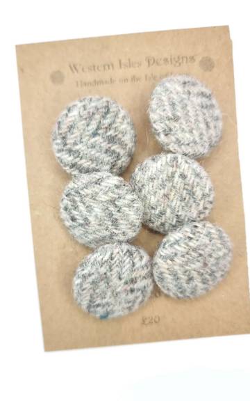 Harris tweed buttons