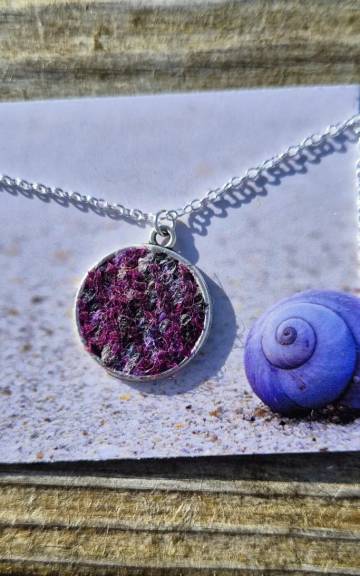 Two Sisters Tweed necklace