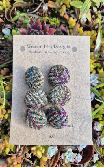 Harris Tweed Buttons