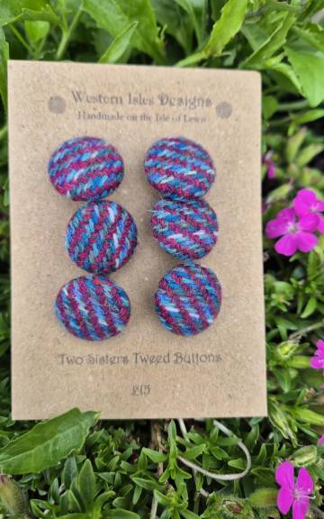 Two Sisters Tweed buttons